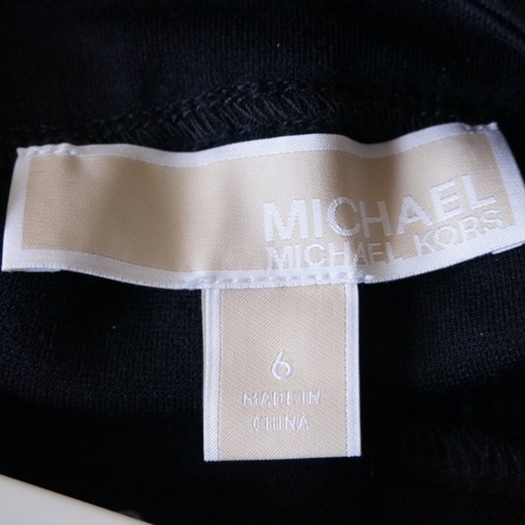 Michael Kors Black Straight Leg Knit Pants - Picture 8 of 8